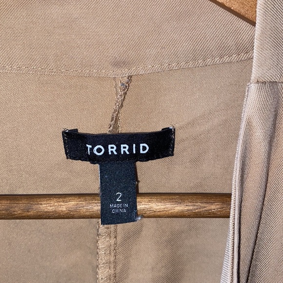 Torrid Tan Draped Utility Jacket - Picture 2 of 11